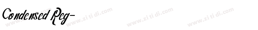 Condensed Reg字体转换
